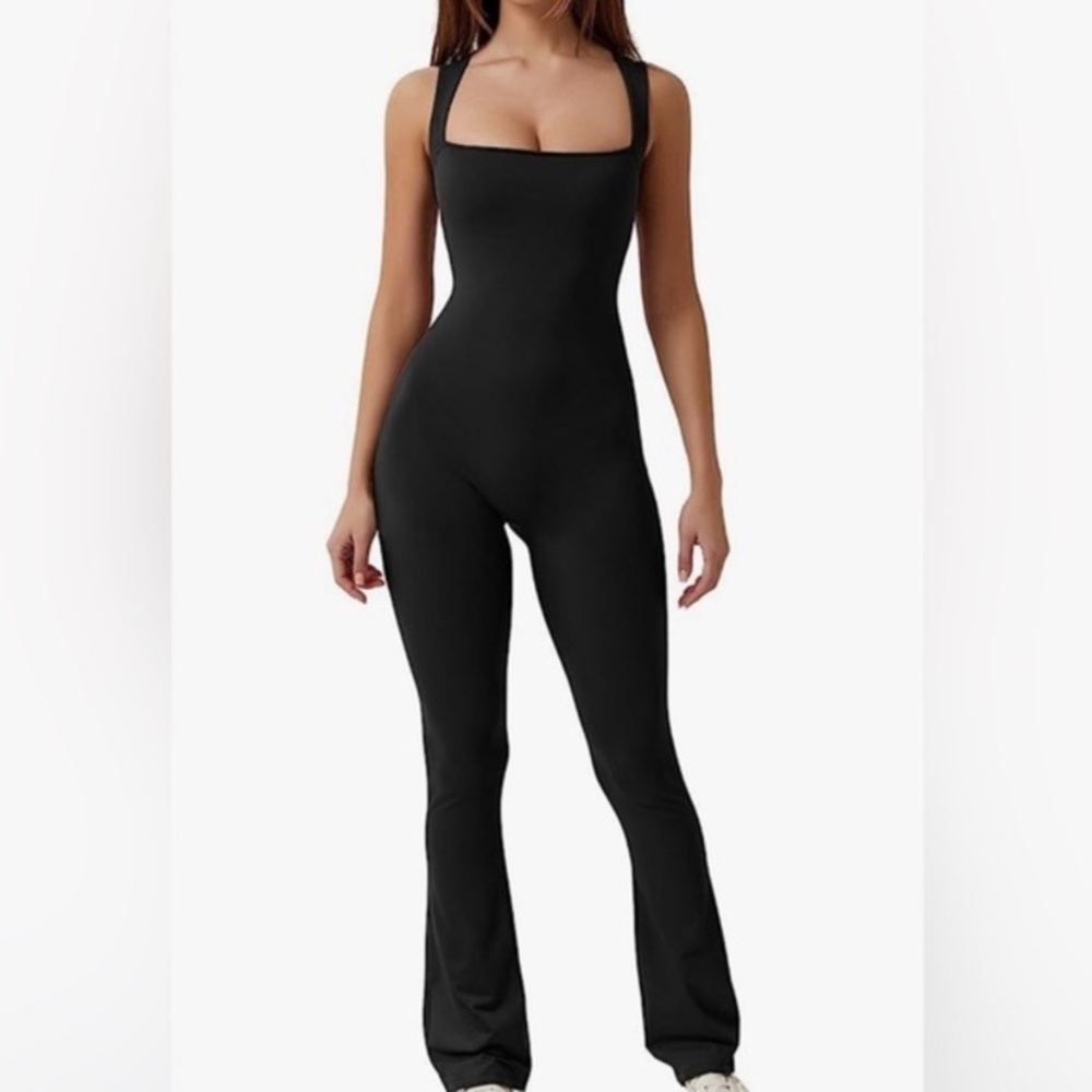 Black Flare Jumpsuit